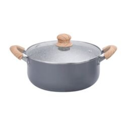 Cacerola granito antiadherente color gris 24cm