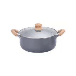 Cacerola granito antiadherente color gris 26cm