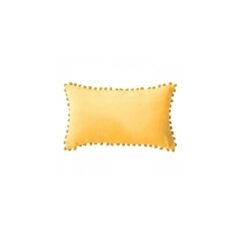 Funda para almohadón amarilla 30x50cm