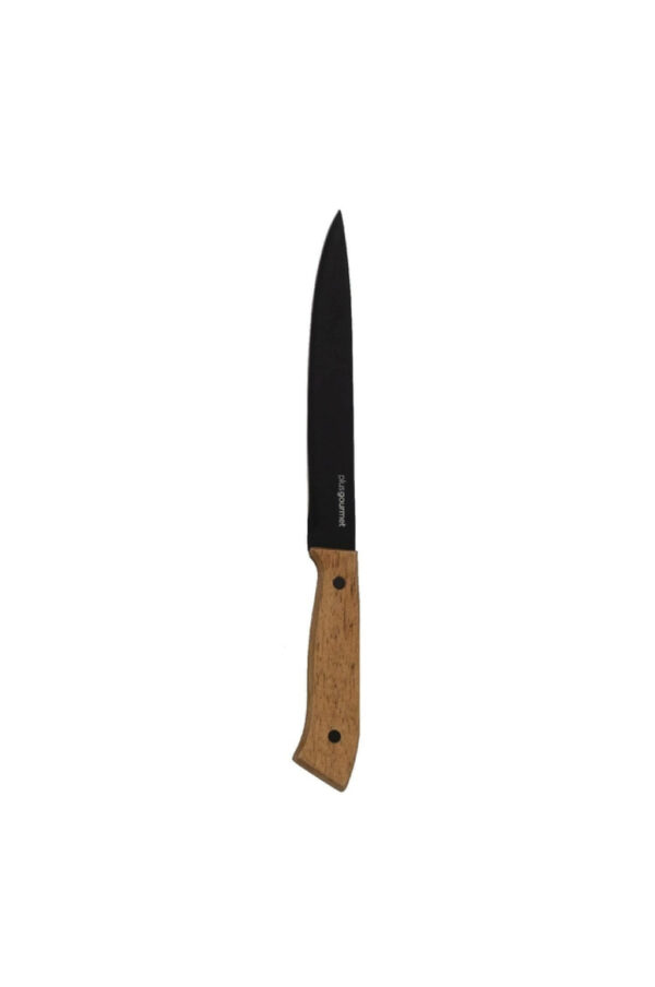 cuchillo fileteador mango de madera con filo acero
