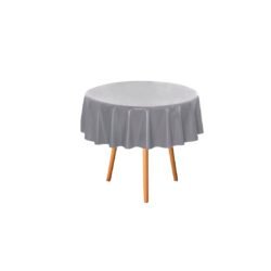 Mantel ecocuero liso redondo varios colores 1.40m