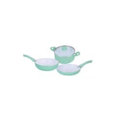 Juego sense cacerola + sarten + wok verde