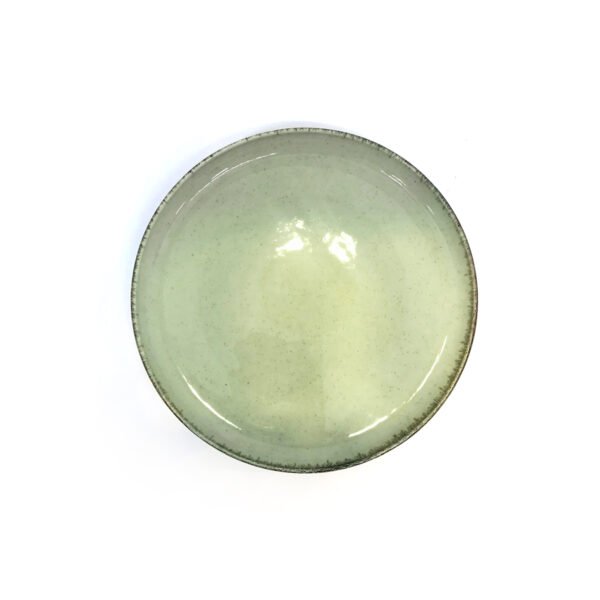 Plato postre de cerámica línea Green 19cm