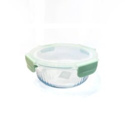 Frasco hermético de vidrio verde 400ml