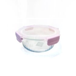 Frasco hermético de vidrio rosa 620ml