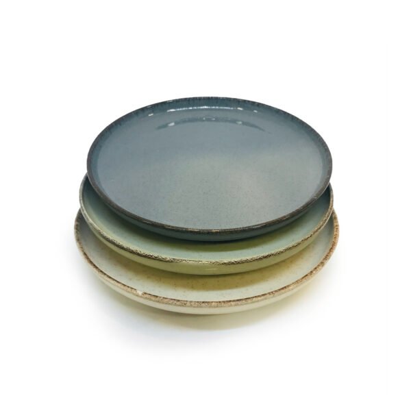 Plato postre de cerámica línea Green 19cm