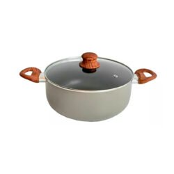 Cacerola Carol con antiadherente 24cm gris
