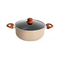 Cacerola Carol con antiadherente 24cm beige