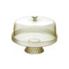 Plato de torta Carol con campana y pie 26cm