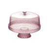 Plato de torta Carol con campana y pie 26cm