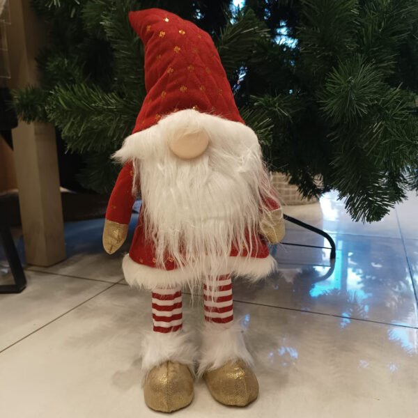 Gnomo de navidad rojo con movimiento 72cm