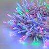 Luces arroz con Funciones x100 multicolor cable transparente