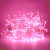 Luces led x50 en cable transparente - rosa