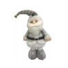 Muñeco peluche Papá Noel gris de 16x45cm