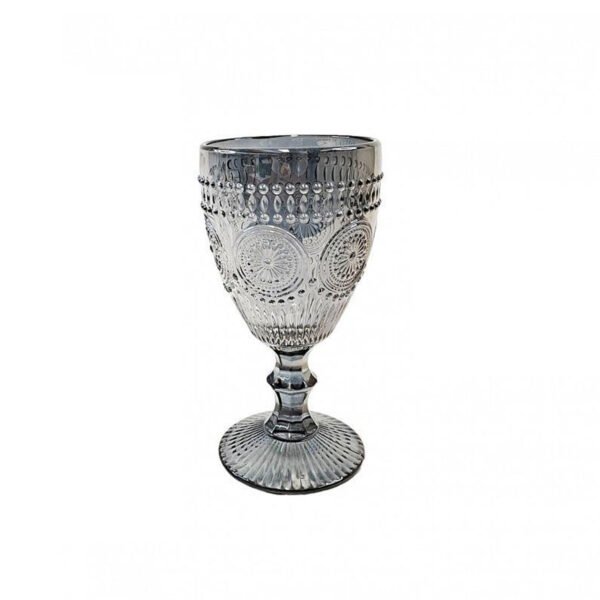 Copa de vidrio labrado Ibiza Black de 315ml