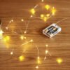 Luz de alambre a pilas x30 led blancas cálidas 3mts