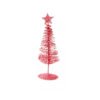 Pinito navideño de alambre con estrella de 7x18cm varios colores