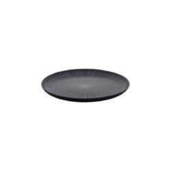 Plato playo de postre negro Onix de 20cm Oxford