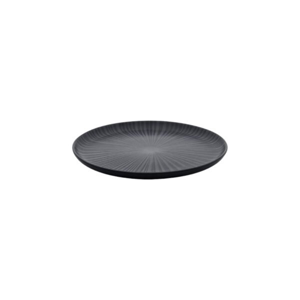 Plato playo de postre negro Onix de 20cm Oxford