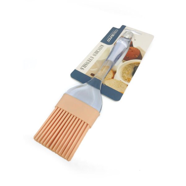 Pincel de silicona para cocina con mango transparente 22cm
