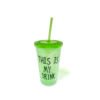 Vaso de plástico doble pared con gel refrigerante 450ml