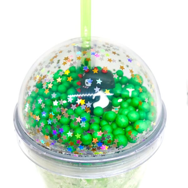 Vaso de plástico Dinos con gel refrigerante 450ml
