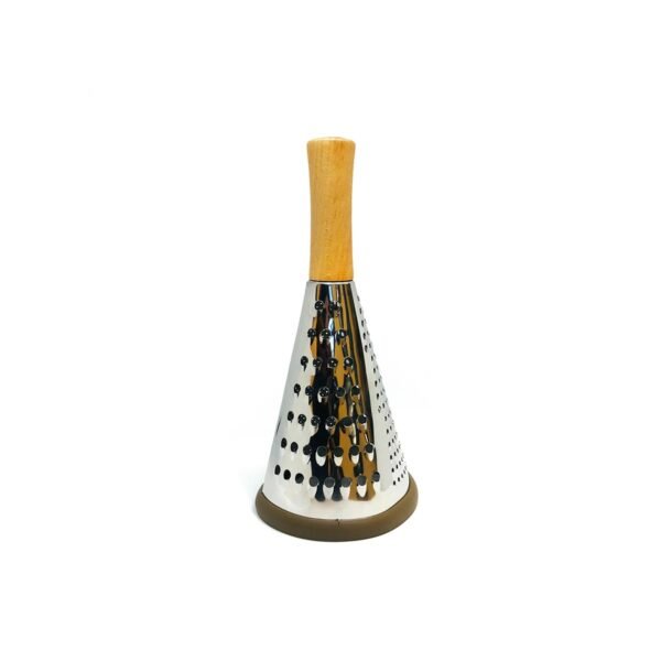 Rallador manual conico acero inoxidable mango madera