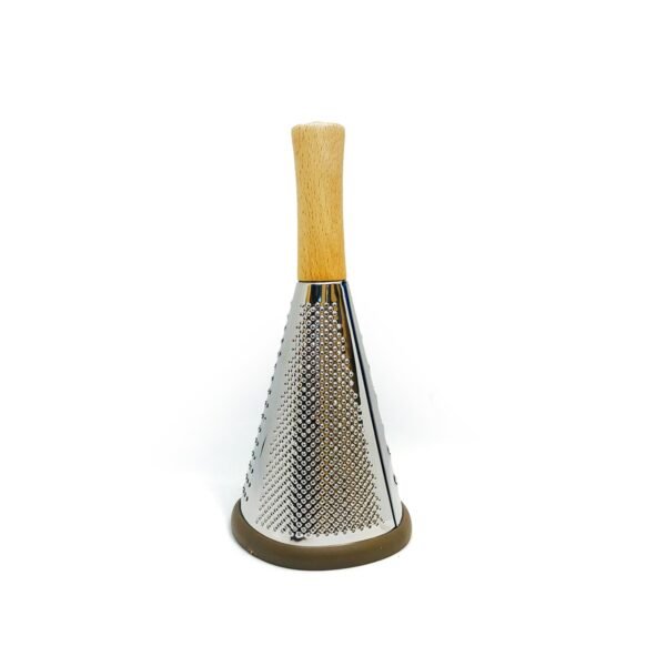 Rallador manual conico acero inoxidable mango madera