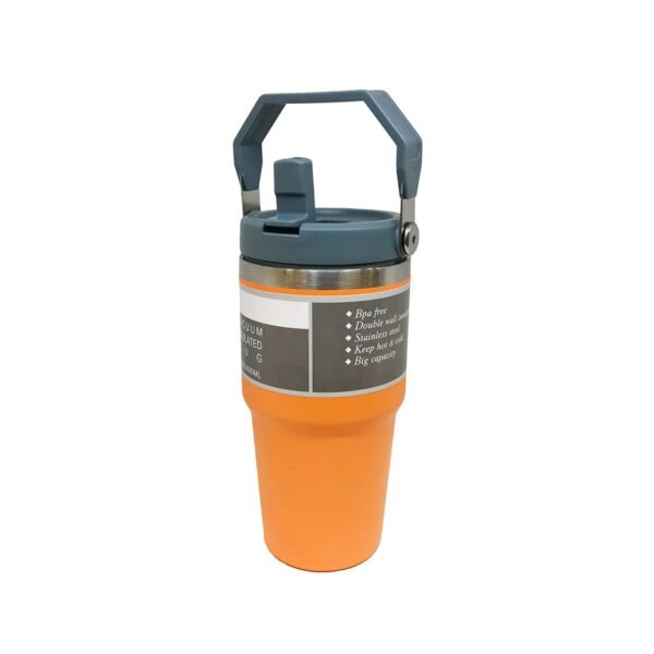 Vaso termico con manija 600ml con pico y sorbete