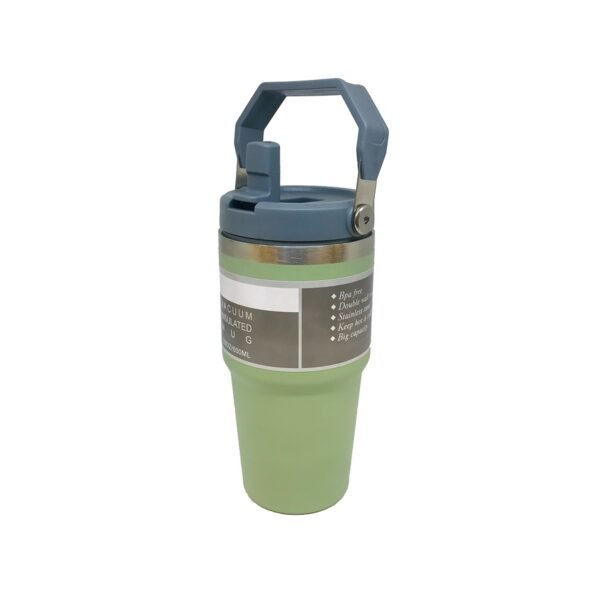 Vaso termico con manija 600ml con pico y sorbete