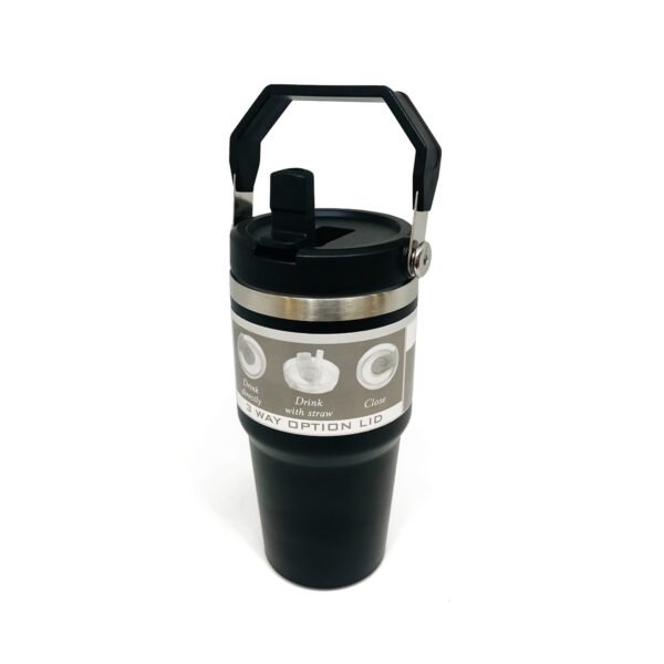 Vaso termico con manija 600ml con pico y sorbete