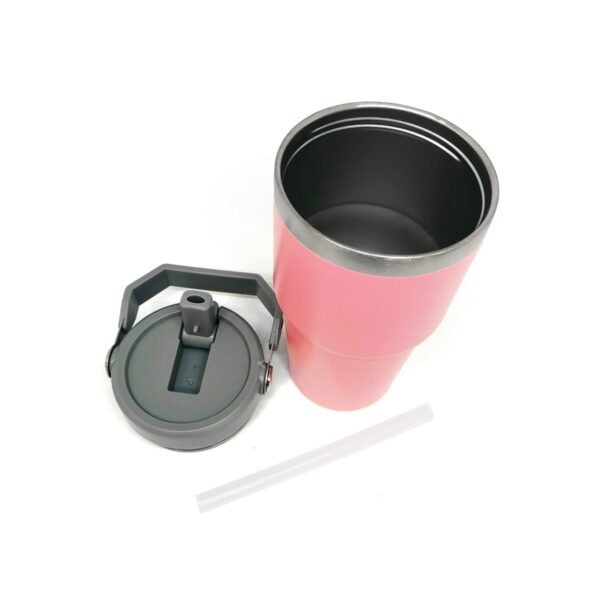 Vaso termico con manija 600ml con pico y sorbete