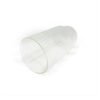 Vaso vidrio alto rayado grande con base pequeña