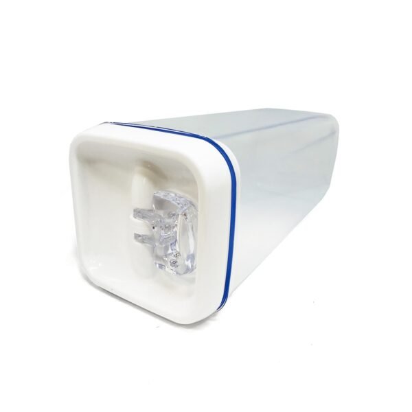 Frasco taper cierre hermético acrílico rectangular 3100ml