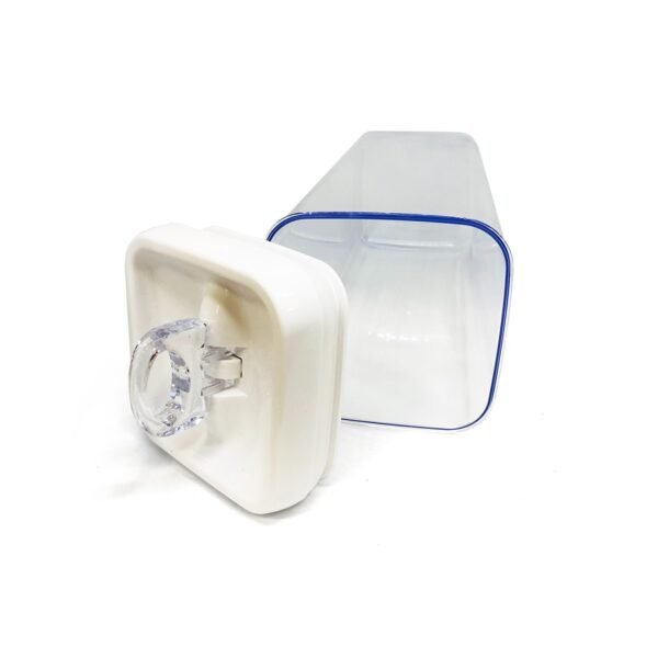 Frasco taper cierre hermético acrílico rectangular 3100ml