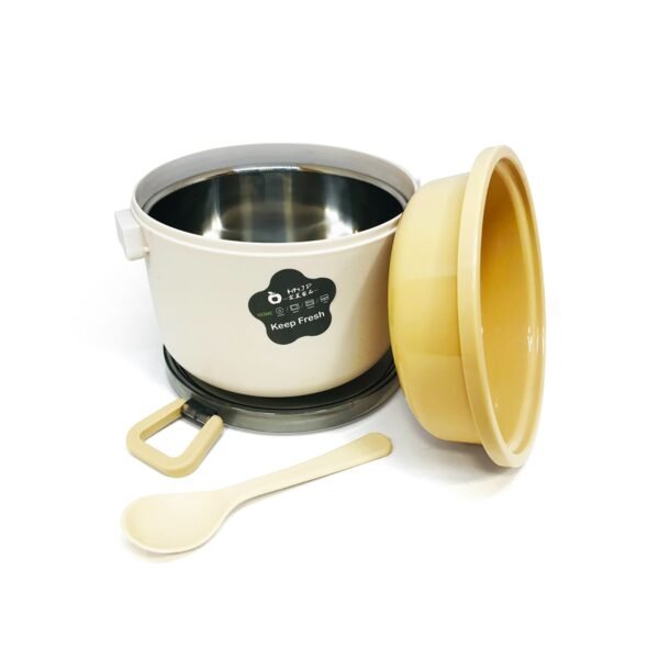 Lunchera vianda de plastico con recipiente de acero desmontable