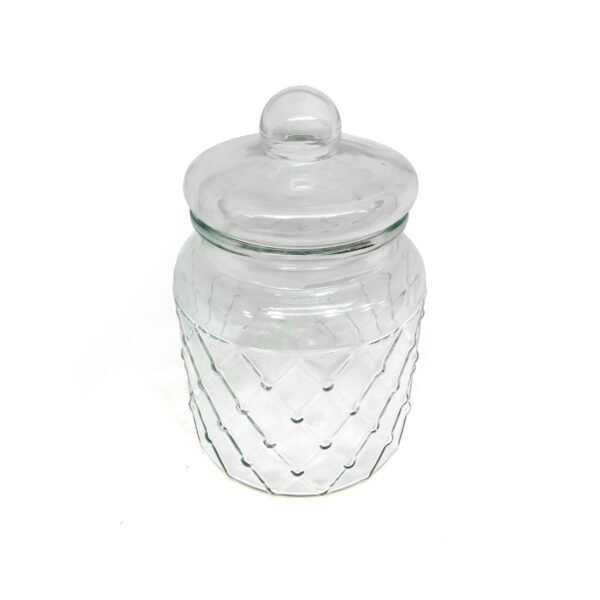 frasco vidrio tapa hermetico 2,65l con fondo blanco