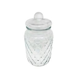 frasco vidrio rombos 3,5l con fondo blanco