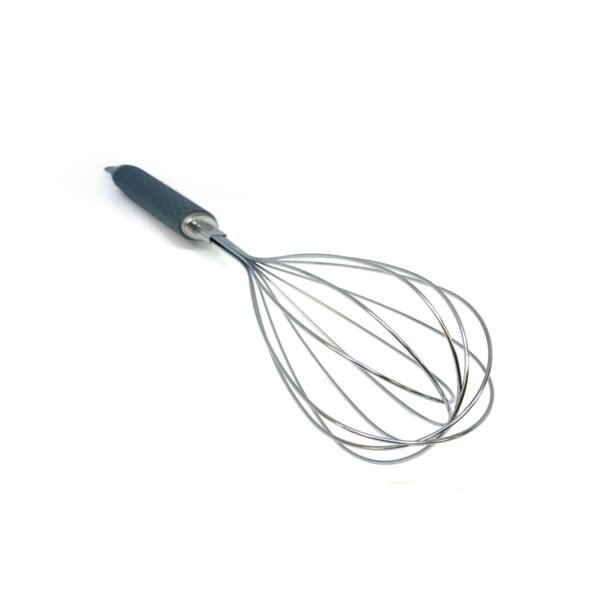 Batidor pera utensilio cocina mango metal y silicona
