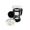Cafetera prensa francesa embolo vidrio color negro 1 litro