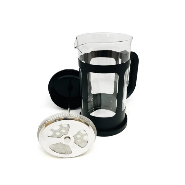 Cafetera prensa francesa embolo vidrio color negro 1 litro