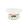 Balanza digital de cocina con bowl 1g a 5kg color blanco