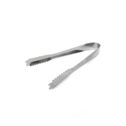 pinza para hielo acero con fondo blanco