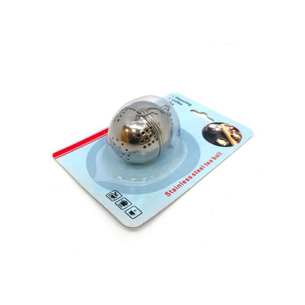 Infusor de te bola en hebras con cadena acero inoxidable