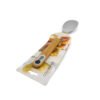 Cuchara para salsa de silicona con mango de madera 34cm