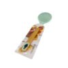 Espumadera de silicona con mango de madera 33.5cm