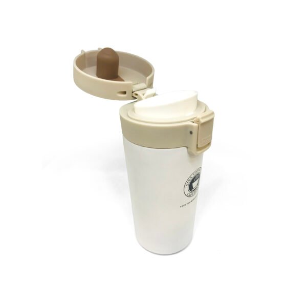 Vaso térmico de acero inoxidable con filtro y botón push 380ml
