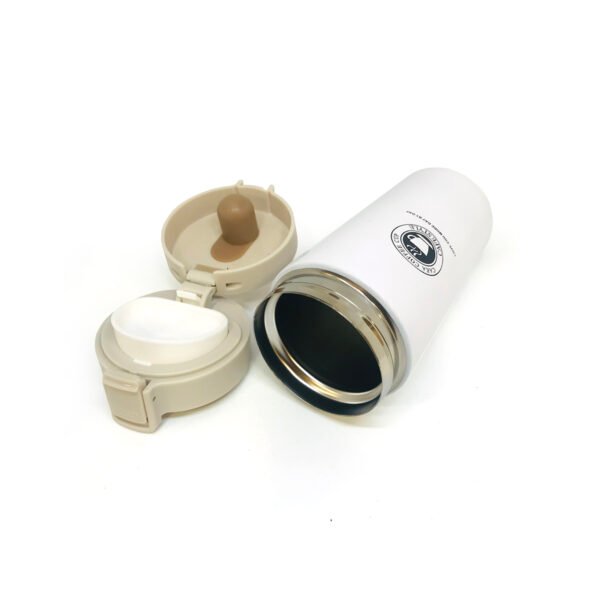 Vaso térmico de acero inoxidable con filtro y botón push 380ml