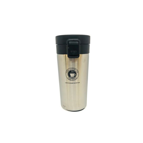 Vaso térmico de acero inoxidable con filtro y botón push 380ml
