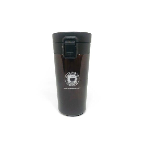 Vaso térmico de acero inoxidable con filtro y botón push 380ml